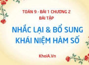 Bài tập về Hàm số, đồ thị hàm số, hàm số đồng biến,...
